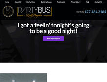 Tablet Screenshot of partybusla.com